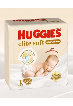 Подгузники Huggies (3-5 кг), 20 шт Подгузники Huggies (3-5 кг), 20 шт